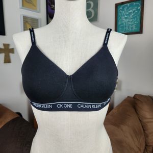 Calvin Klein CK One Lightly Lined Black Padded Bralette M